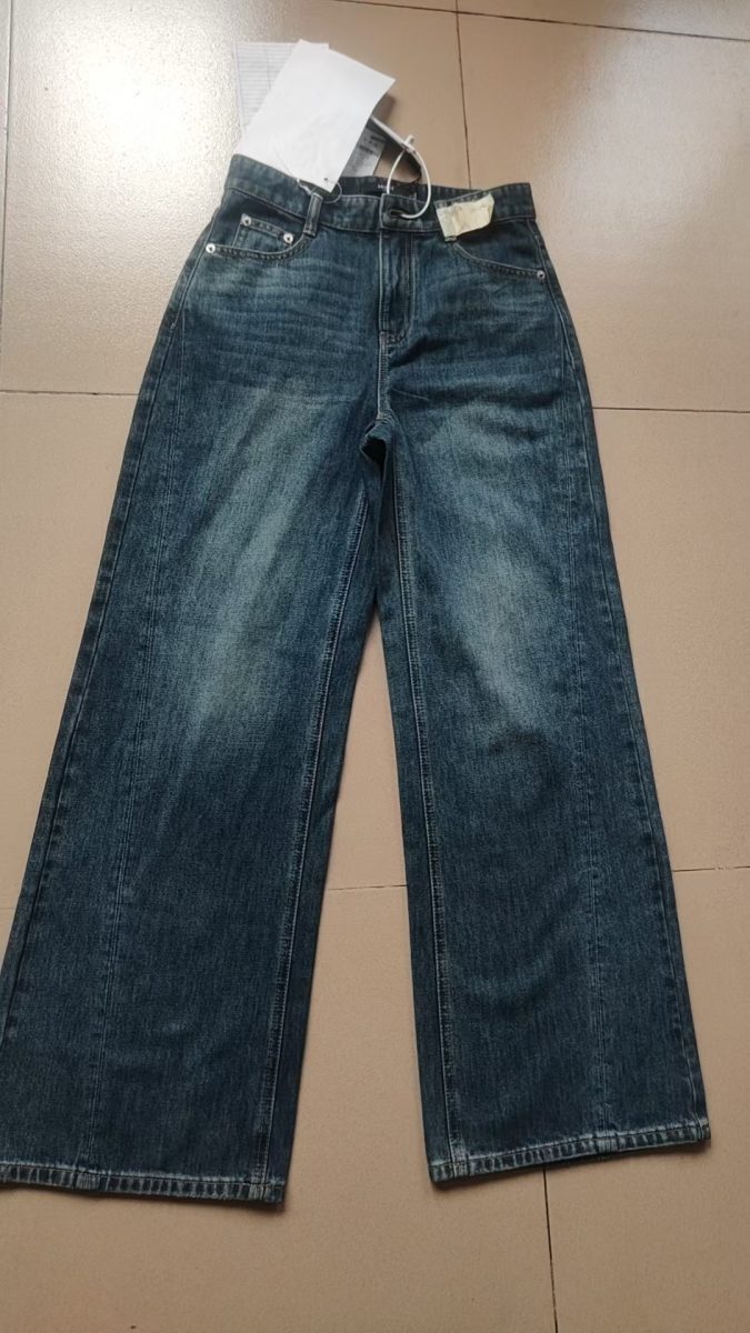 Deep indigo wash denim jeans — real production style 02