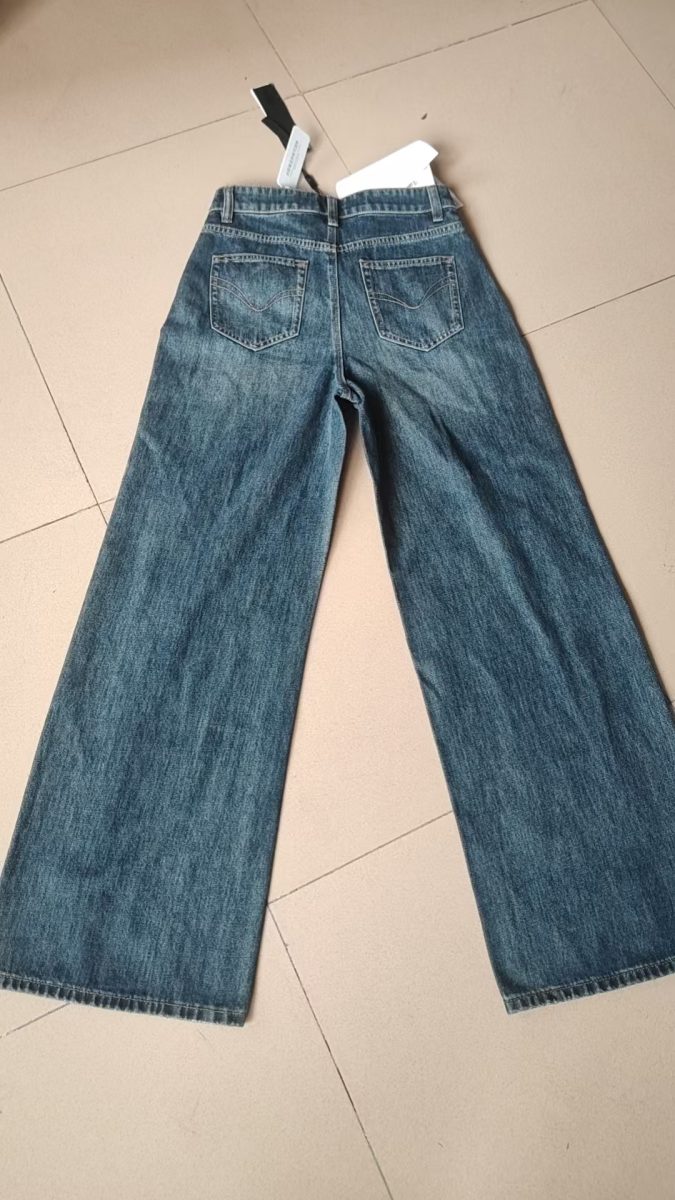 Deep indigo wash denim jeans — real production style 02